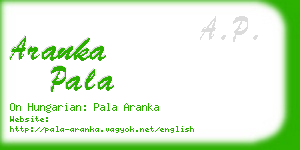 aranka pala business card